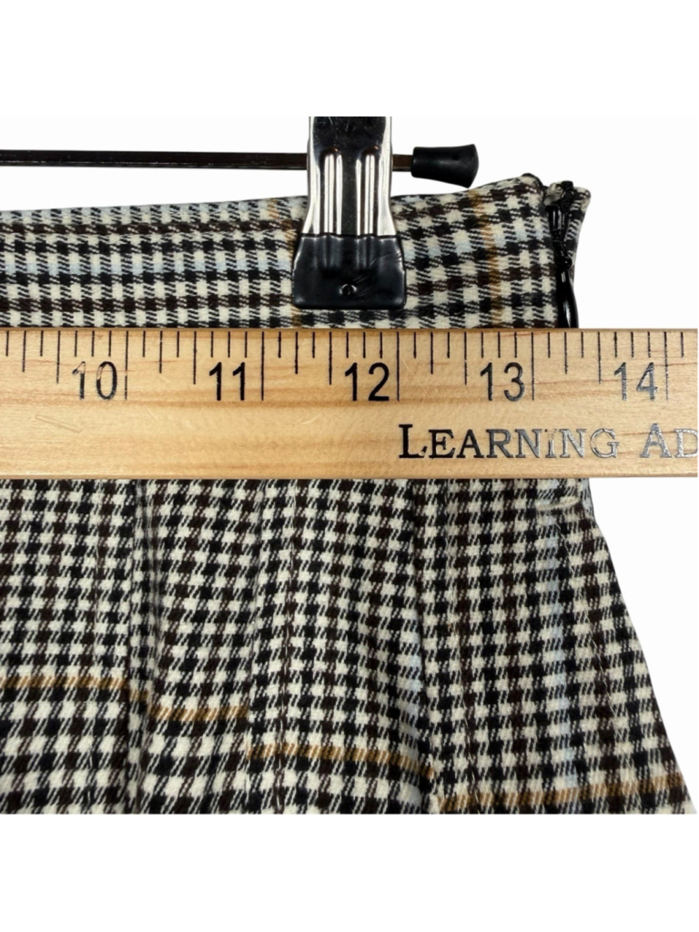 Free Assembly Plaid Pleated Mini Skirt Size 0 - Picture 9 of 10